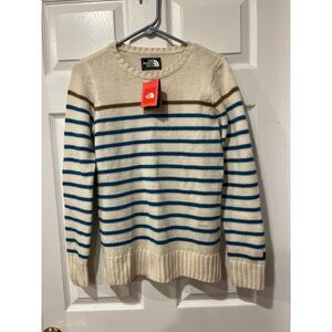 North Face Sweater striped NWT size small